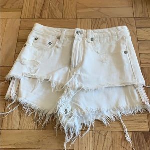 R13 Jean shorts/ skirt